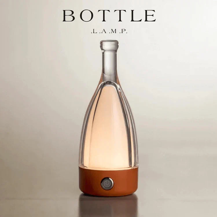 BowLift | Stylish wine bottle table lamp - Rechargeable with dimmable light