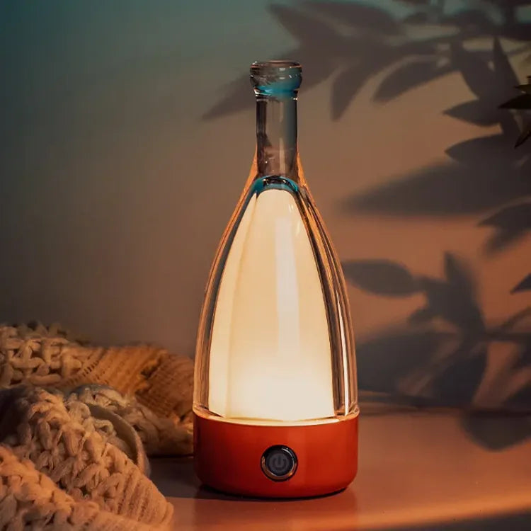 BowLift | CorkGlow - Wine Bottle Table Lamp