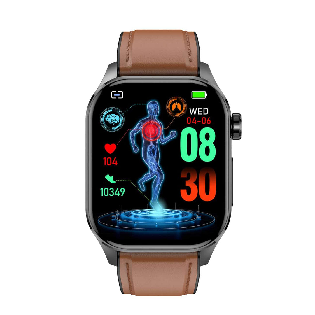 BowLift | Smartwatch for Health & Fitness – EKG, Blood Pressure, Heart Rate Measurement – Compatible with iOS & Android