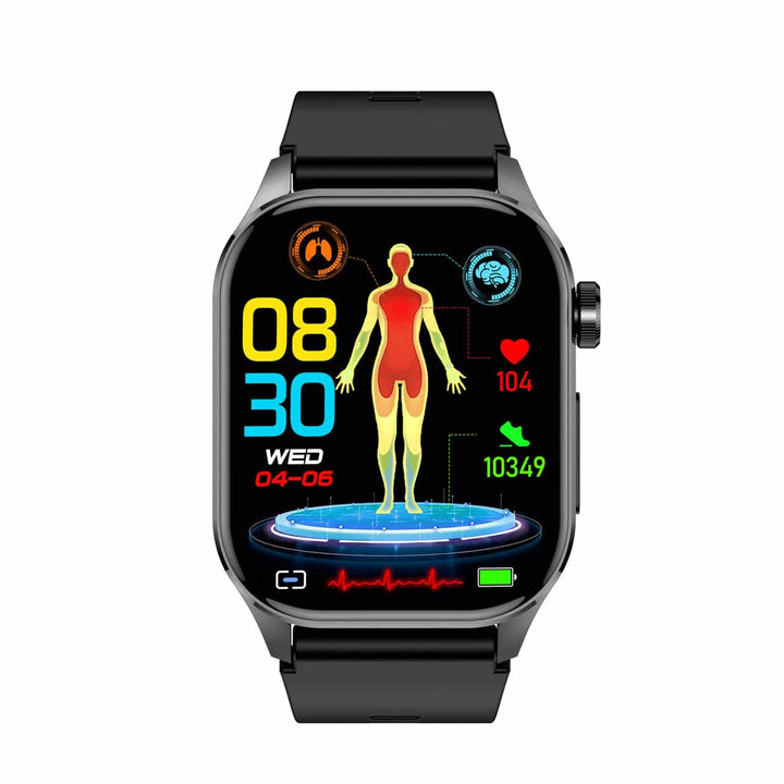 BowLift | Smartwatch for Health & Fitness – EKG, Blood Pressure, Heart Rate Measurement – Compatible with iOS & Android