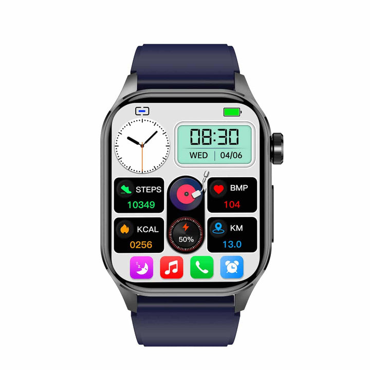 BowLift | Smartwatch for Health & Fitness – EKG, Blood Pressure, Heart Rate Measurement – Compatible with iOS & Android