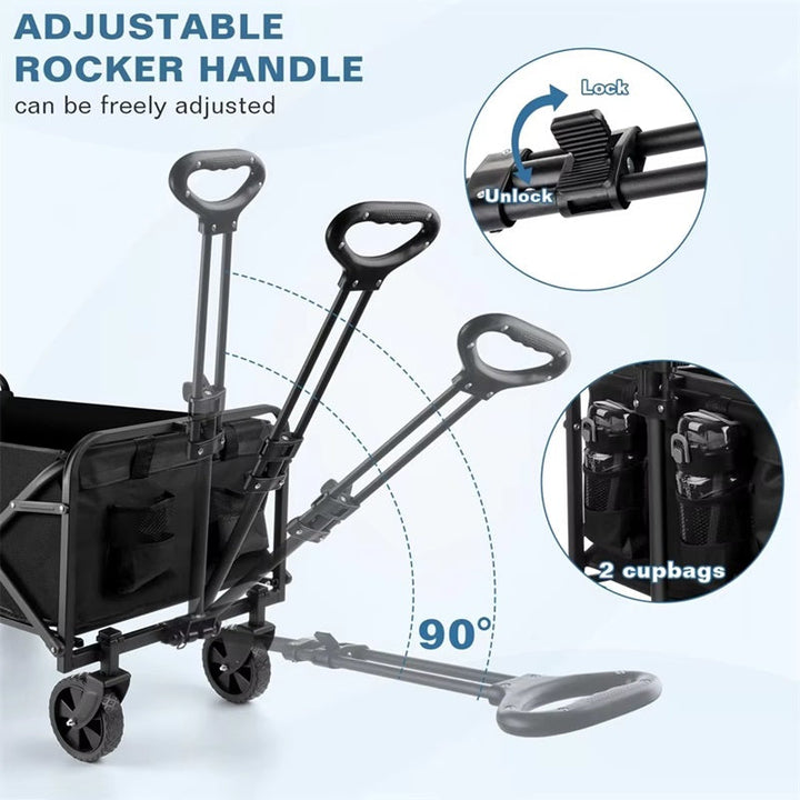 BowLift | Heavy-Duty Foldable Wagon with All-Terrain Wheels