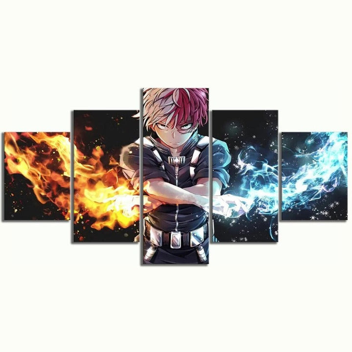 5 Panel "My Hero Academia Anime"- Wall Art Poster Frame | Bowlift