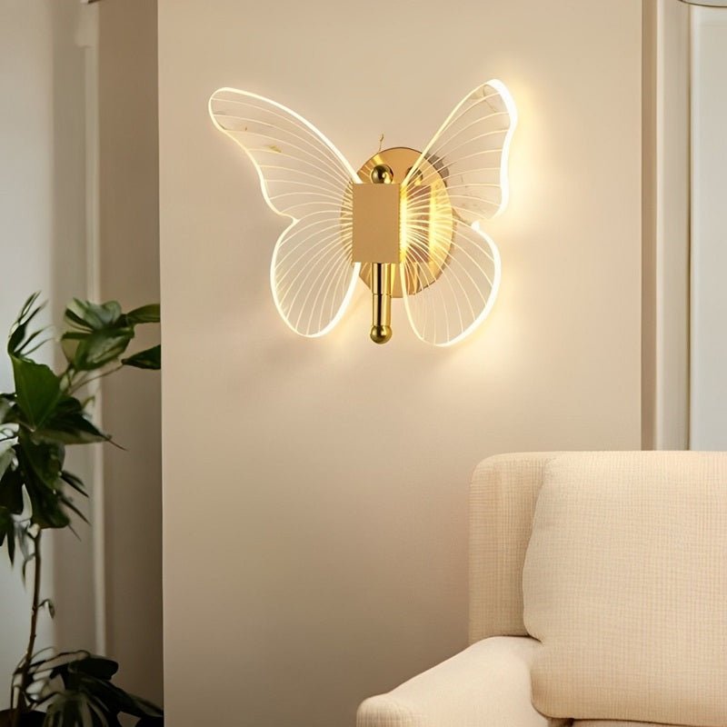 BowLift | FloraVyne LED Wall Light – Butterfly-shaped design lamp with 3 light modes energy-saving and elegant