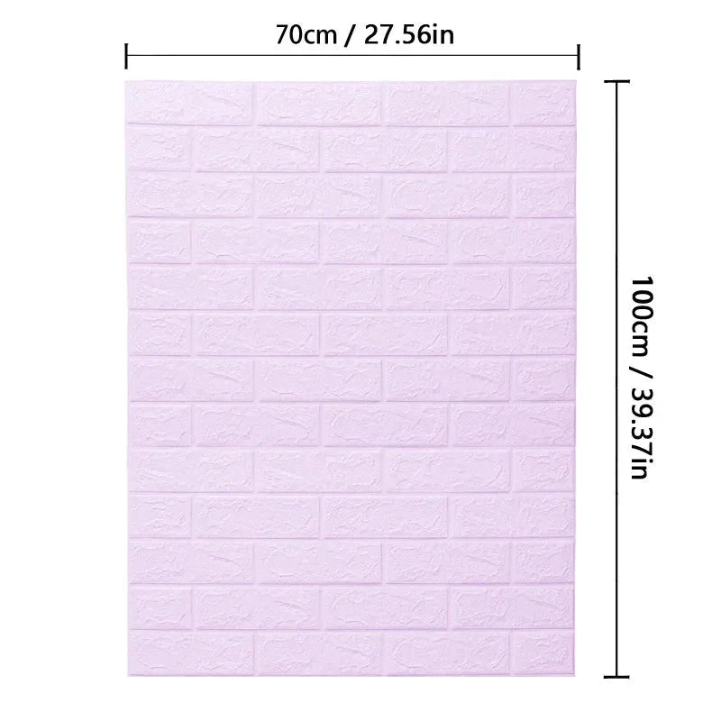 BowLift | WALLFORM – 3D Foam Brick Pattern Wallpaper