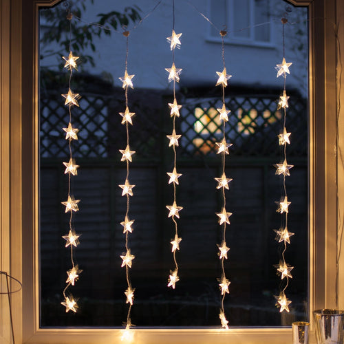 BowLift | Christmas Decorations Star Curtain Lights