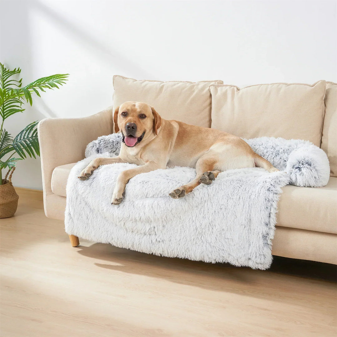 Washable Pet Sofa Blanket - PlushNest Bowlift