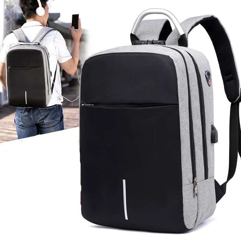 Water-Resistant Anti-Theft Backpack with USB Charging Port – SafeCarry | Bowlift