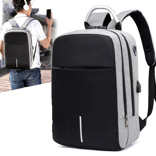 Water-Resistant Anti-Theft Backpack with USB Charging Port – SafeCarry | Bowlift