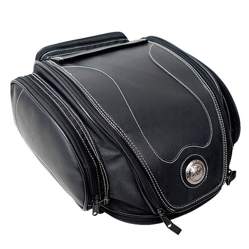 Water-Resistant Motorcycle Tail Bag with Expandable Storage | Bowlift