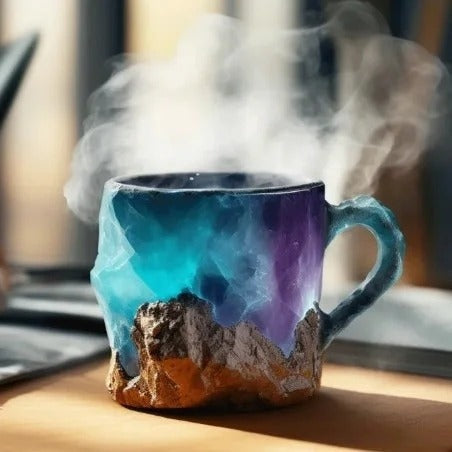 BowLift | CrystalBrew Coffee Mugs | Elegant mineral crystal mugs for a unique coffee experience