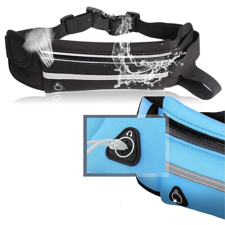 Water-Resistant Running Waist Belt – 1+1 FREE Fitness & Travel Storage Pack | Bowlift