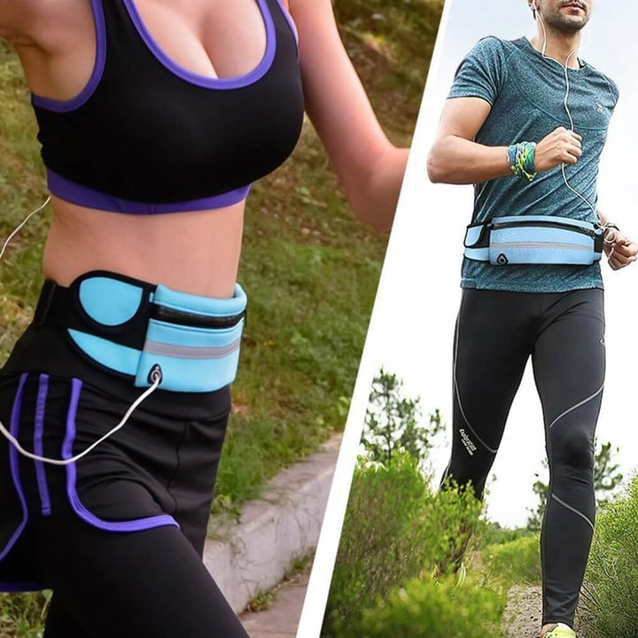 Water-Resistant Running Waist Belt – 1+1 FREE Fitness & Travel Storage Pack | Bowlift