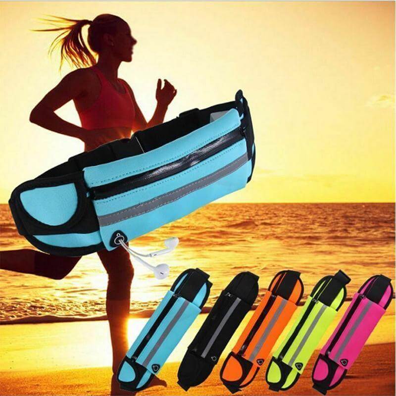 Water-Resistant Running Waist Belt – 1+1 FREE Fitness & Travel Storage Pack | Bowlift