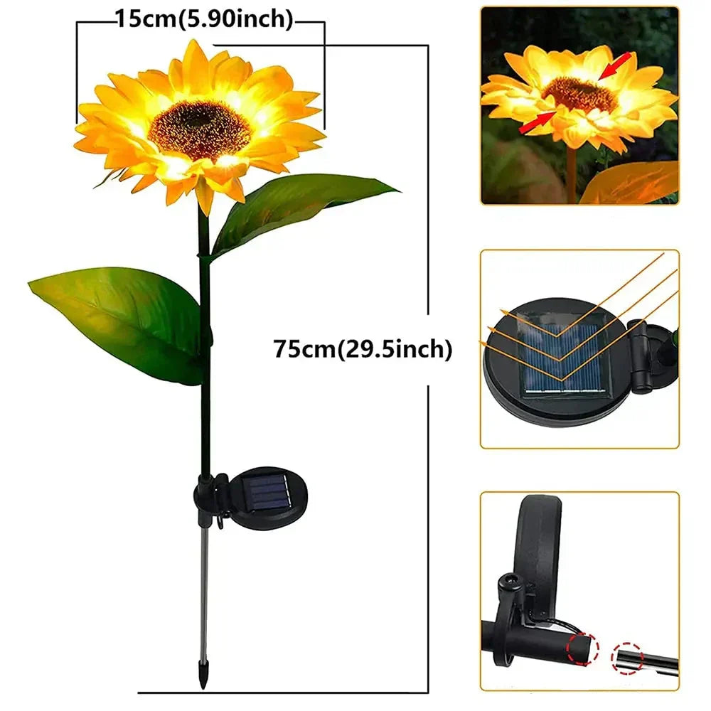 BowLift | Waterproof Solar Energy Sunflower Lamp - SolarBloom