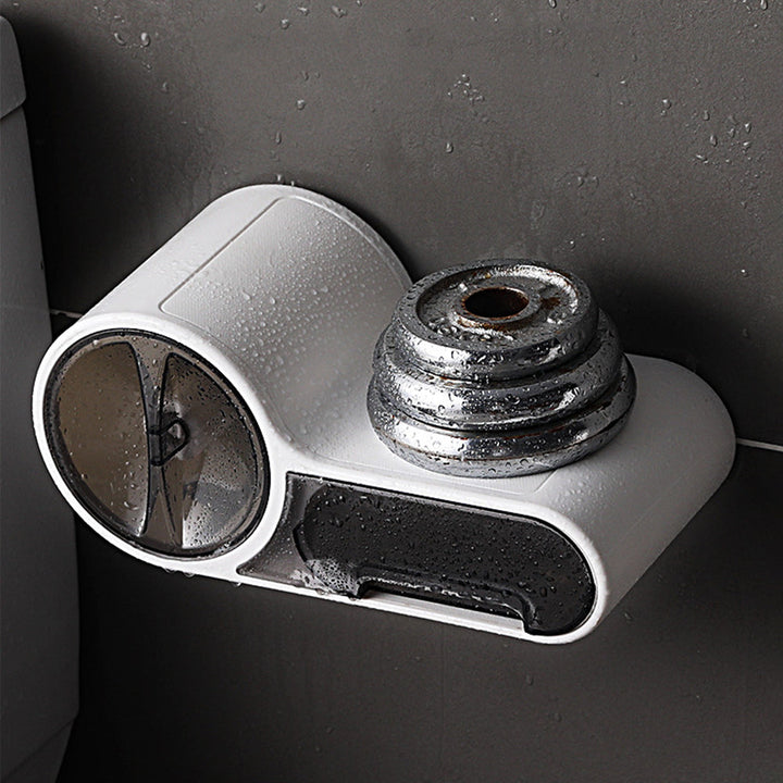 BowLift | Toilet Roll Holder with Waterproof Wall Shelf