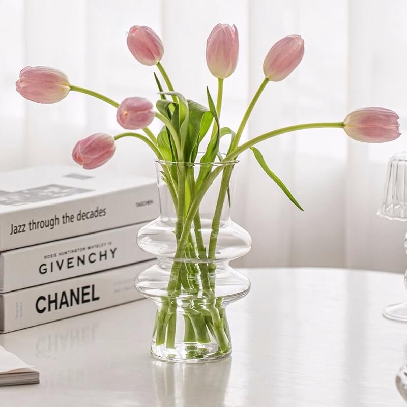 BowLift | Wave-shaped Glass Flower Vase