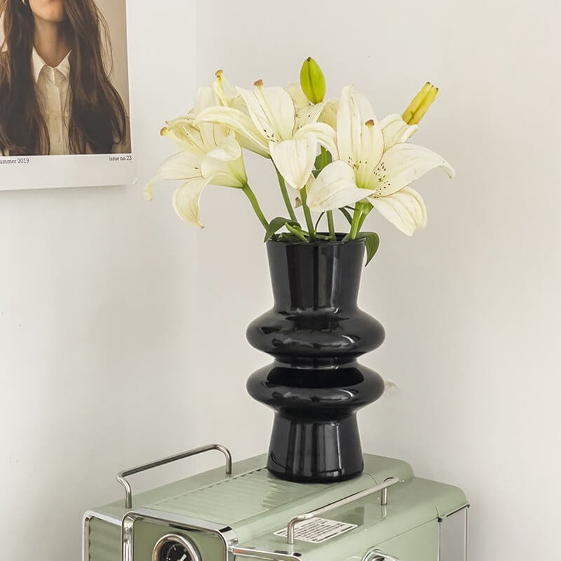 BowLift | Wave-shaped Glass Flower Vase
