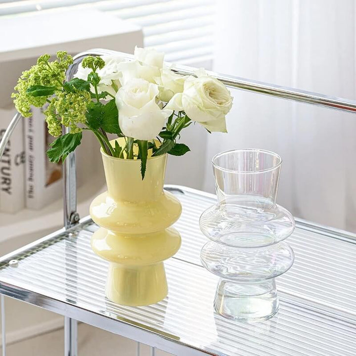 BowLift | Wave-shaped Glass Flower Vase