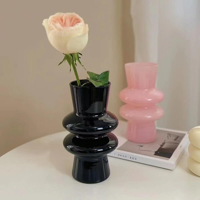 BowLift | Wave-shaped Glass Flower Vase
