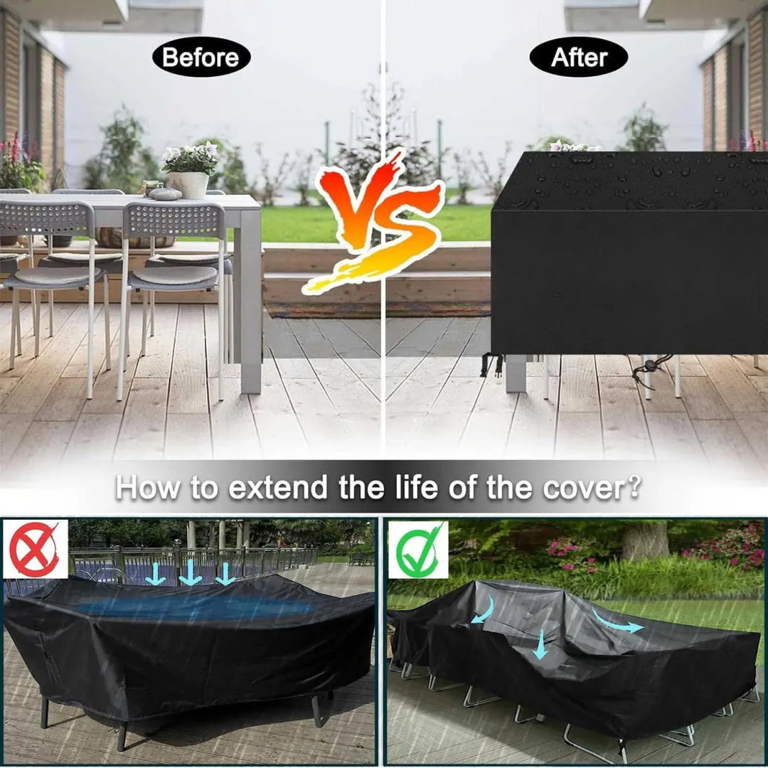 BowLift | AeroVerra Premium Patio Furniture Covers | All-weather protection for outdoor lounges and dining sets