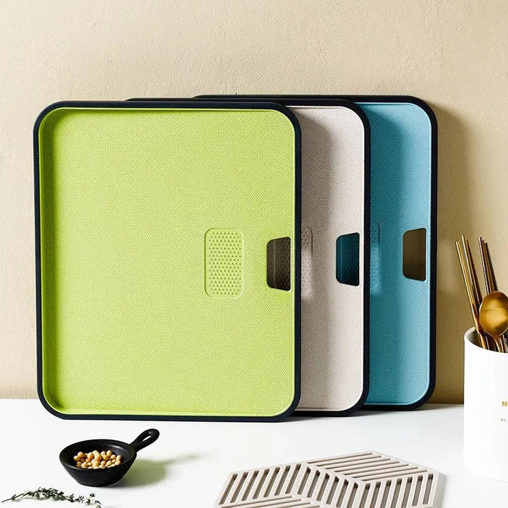 Wheat Straw Cutting Board Chopping Board Hanging Hole Spillover Board | Bowlift