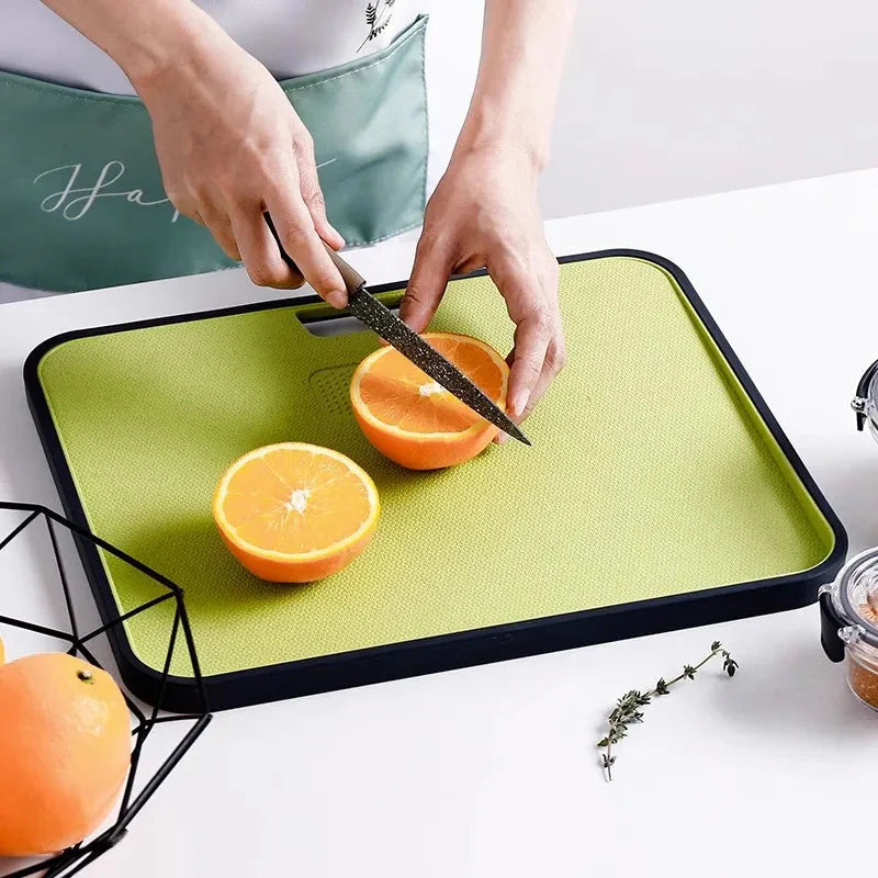 Wheat Straw Cutting Board Chopping Board Hanging Hole Spillover Board | Bowlift