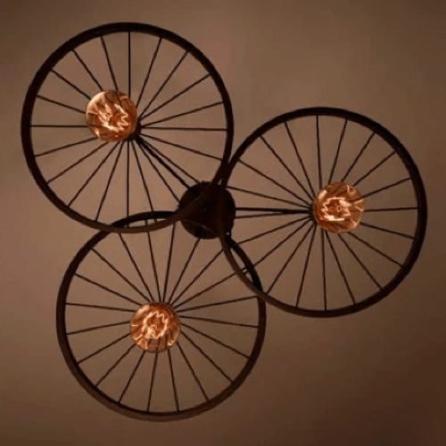 BowLift | Retro-Style-Wheel-Pendant-Light