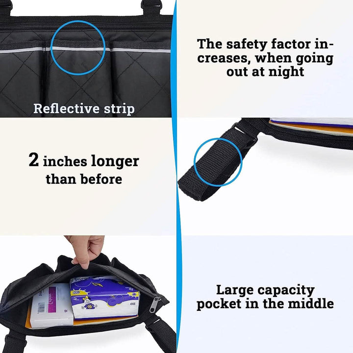 BowLift | Wheelchair Armrest Organizer Bag