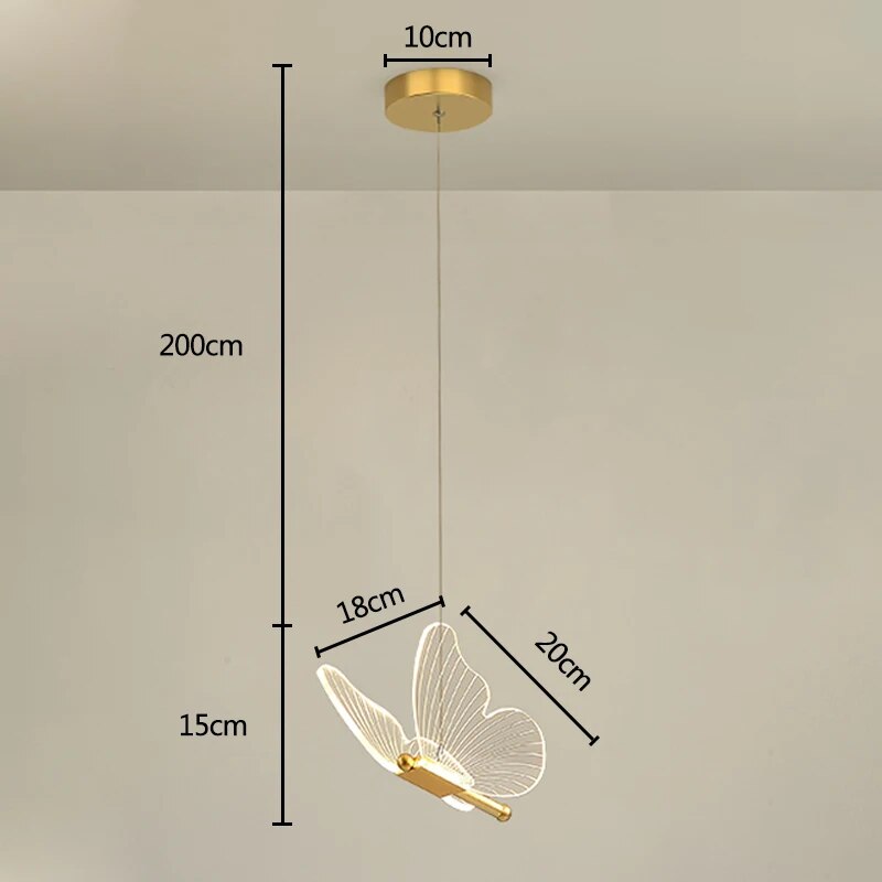 BowLift | Pendant Light Modern Butterfly LED Wall Fixture