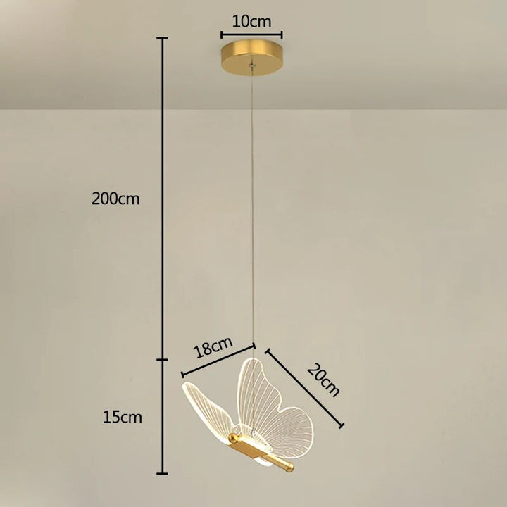 BowLift | Pendant Light Modern Butterfly LED Wall Fixture