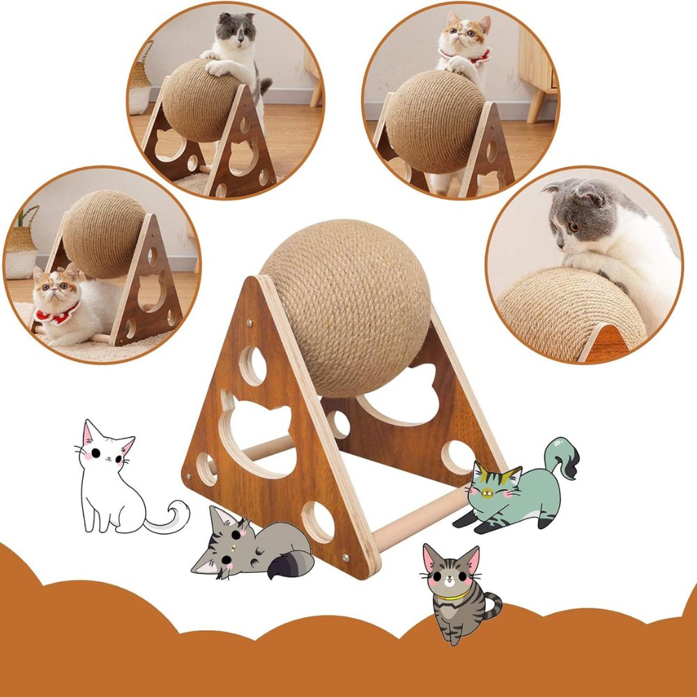 WhiskerBall • Spinning Cat Toy - Spinning Cat Toy - BowLift