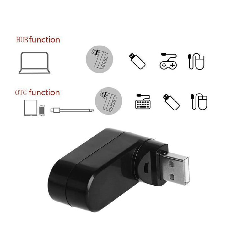 BowLift | 180-Degree Rotatable USB Hub