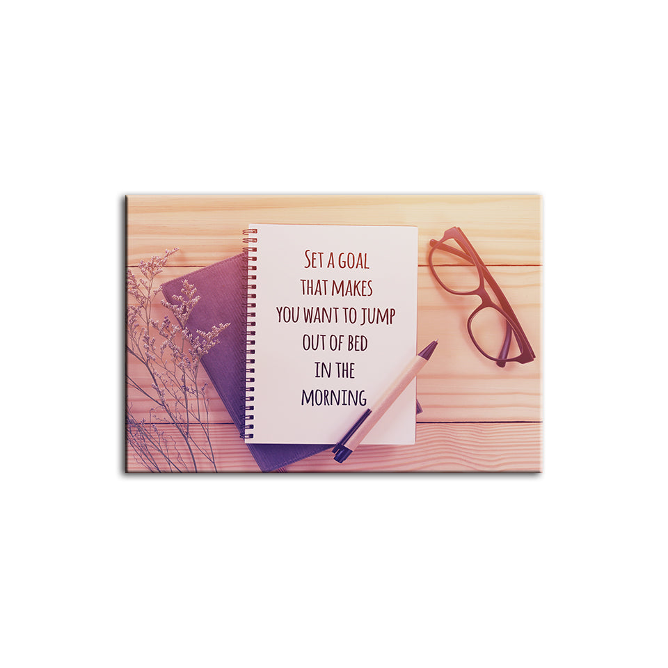 Set A Goal - Canvas Wall Art Painting | Bowlift