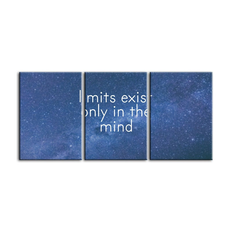 Galaxy Motivation-Canvas Wall Art Painting 3 Pieces | Bowlift