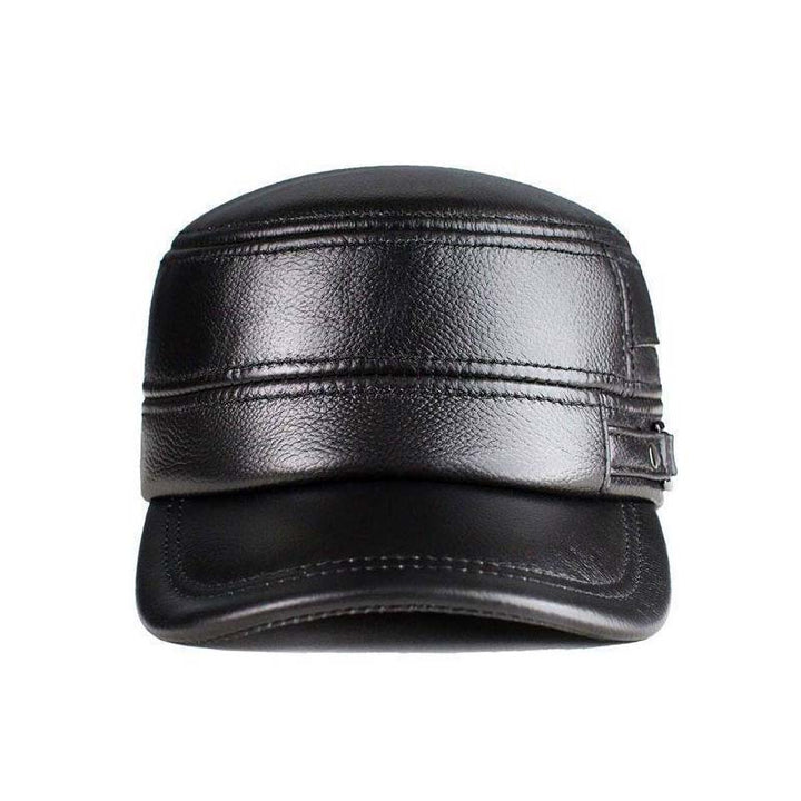 BowLift | New winter hat for men with lambskin ear protection flat visor