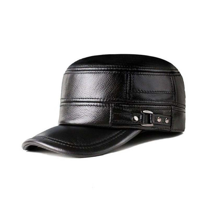 BowLift | New winter hat for men with lambskin ear protection flat visor