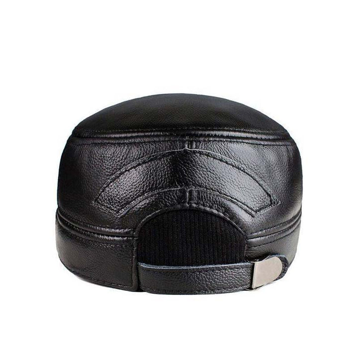 BowLift | New winter hat for men with lambskin ear protection flat visor