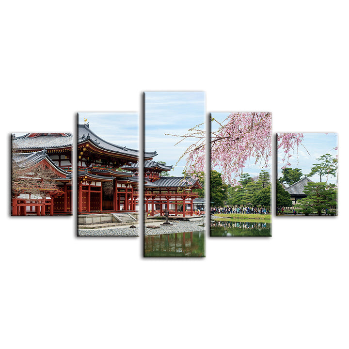Temple Park 5 Piece - Canvas Wall Art Painting | Bowlift