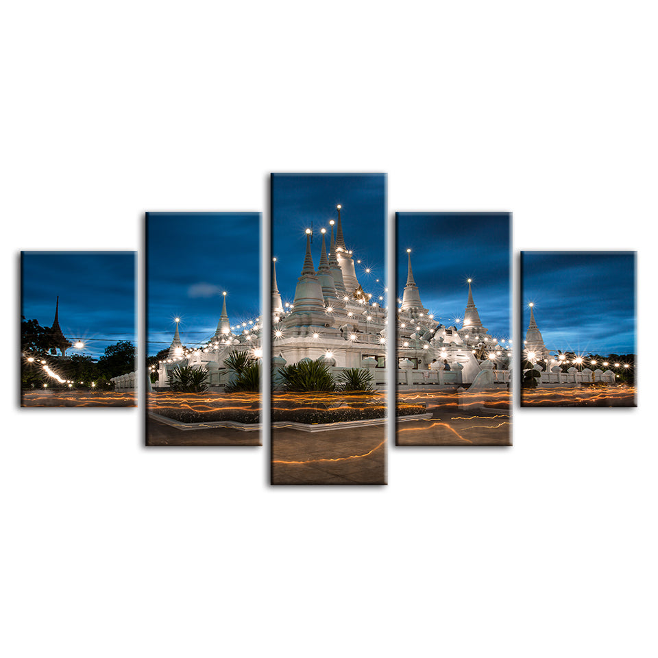 Shining Palace 5 Piece - Canvas Wall Art Painting | Bowlift