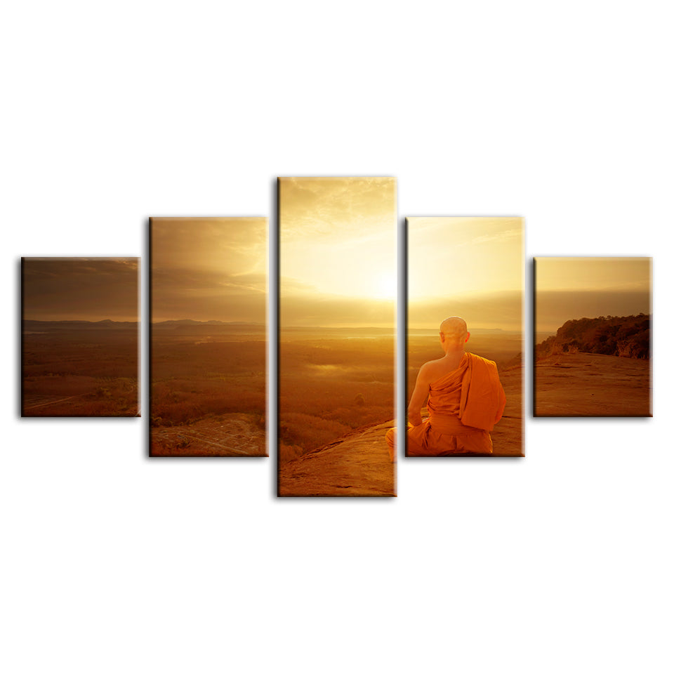 Warm Morning 5 Piece - Canvas Wall Art Painting | Bowlift
