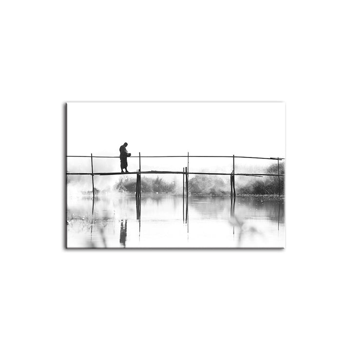 Bridge Walking - Canvas Wall Art Painting | Bowlift