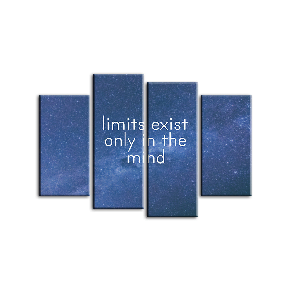 Only In The Mind 4 Piece - Canvas Wall Art Painting | Bowlift