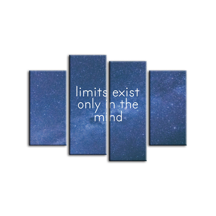 Only In The Mind 4 Piece - Canvas Wall Art Painting | Bowlift