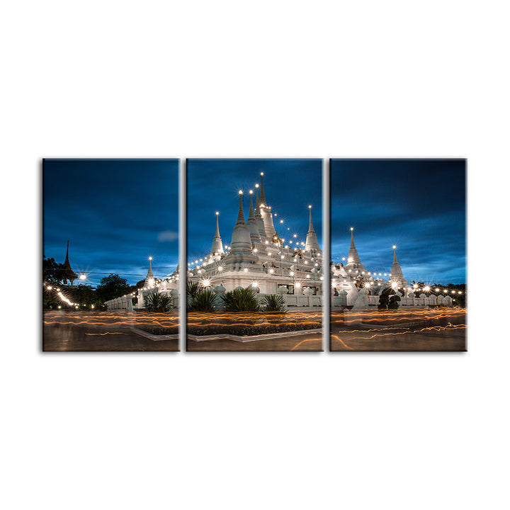 Shining Palace 3 Piece - Canvas Wall Art Painting | Bowlift