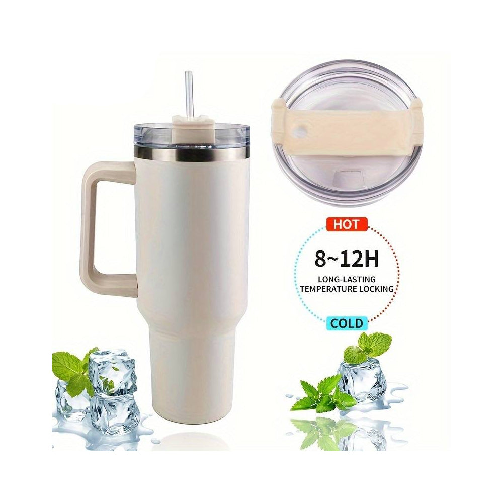 Tumbler Thermo mug 1200 ml with handle, lid and straw | Bowlift