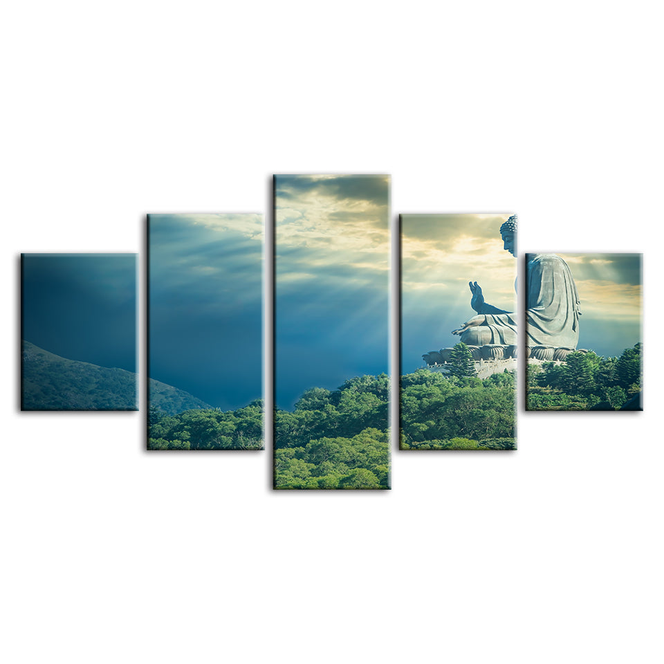 Secret Sky 5 Piece - Canvas Wall Art Painting | Bowlift