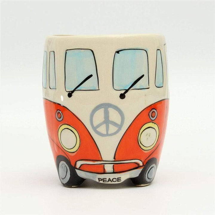 BowLift | GroovyCup Camperbus Mug – Retro Ceramic Coffee Mug 330ml