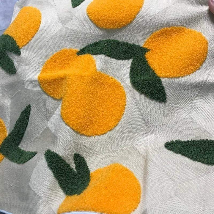BowLift | Orange Embroidered Decorative Pillow