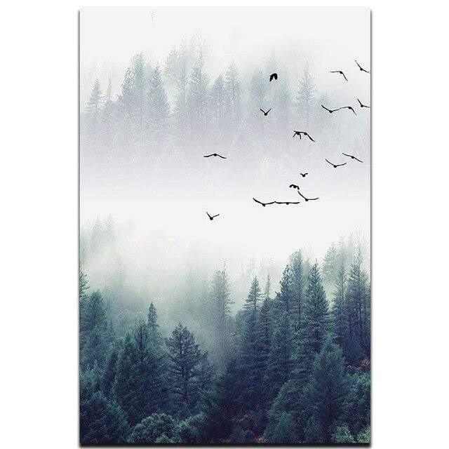 BowLift | 3-piece Nordic Forest Landscape Wall Art